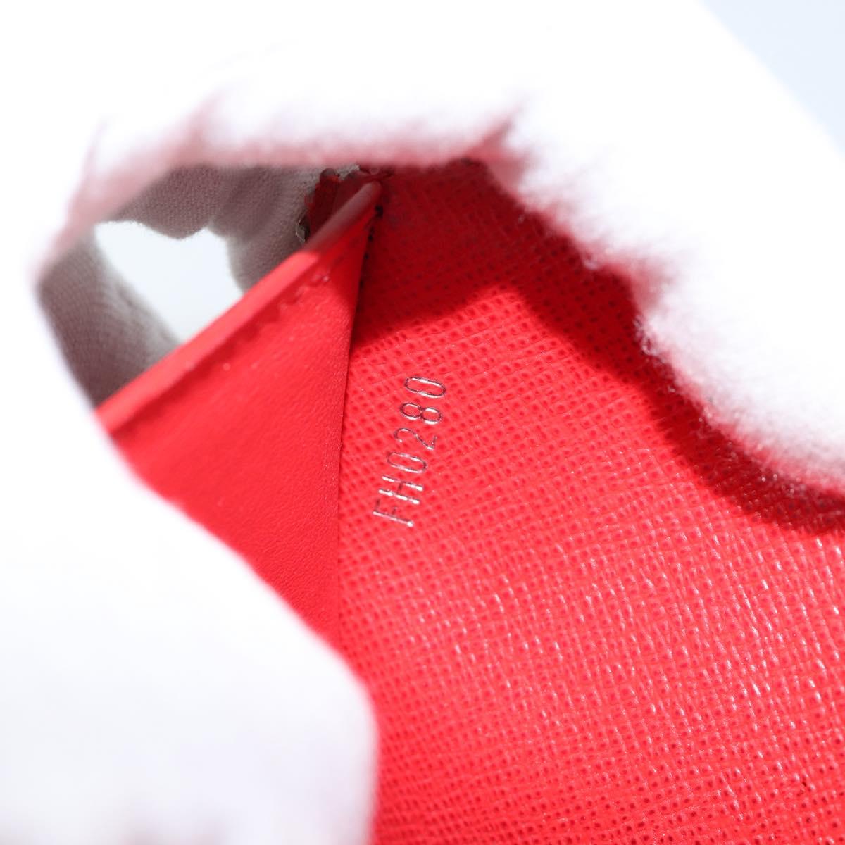 LOUIS VUITTON Escal Portefeuille Victorine Wallet Red M68842 LV Auth bs29522