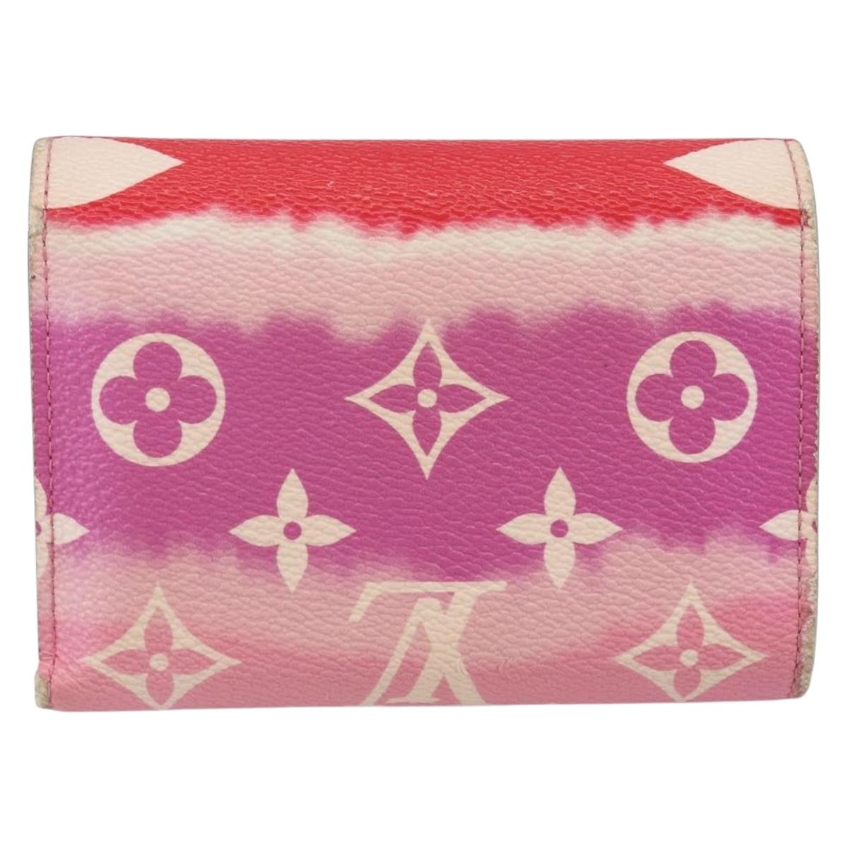 LOUIS VUITTON Escal Portefeuille Victorine Wallet Red M68842 LV Auth bs29522