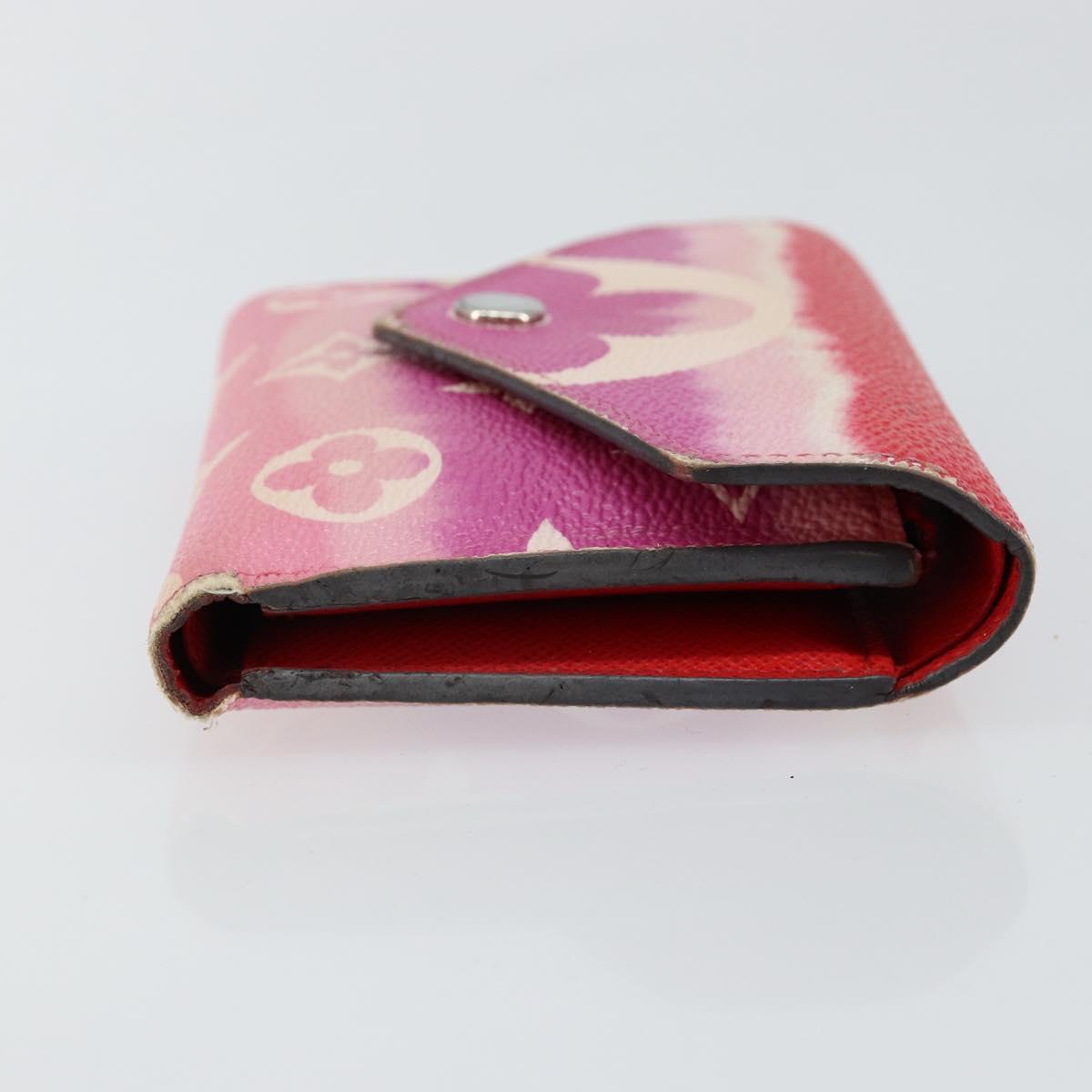 LOUIS VUITTON Escal Portefeuille Victorine Wallet Red M68842 LV Auth bs29522