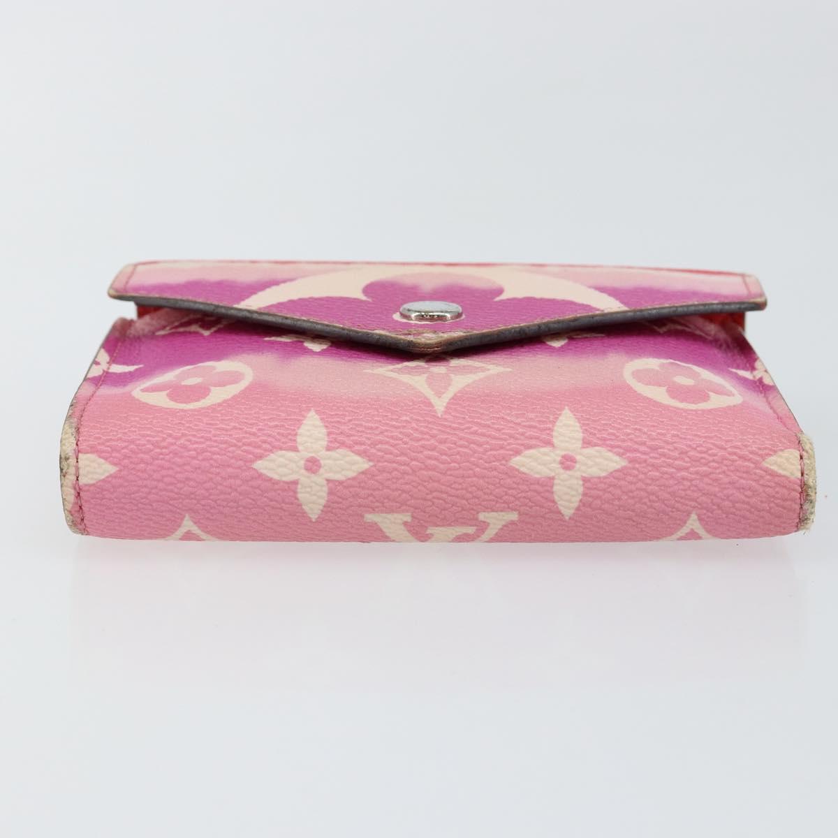 LOUIS VUITTON Escal Portefeuille Victorine Wallet Red M68842 LV Auth bs29522