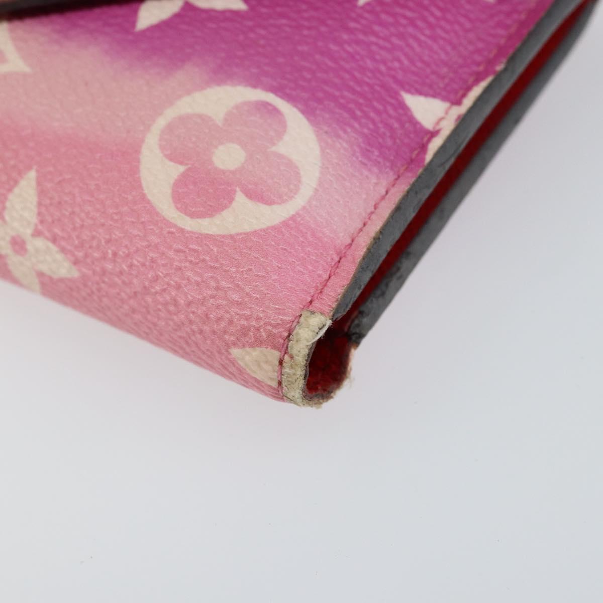 LOUIS VUITTON Escal Portefeuille Victorine Wallet Red M68842 LV Auth bs29522