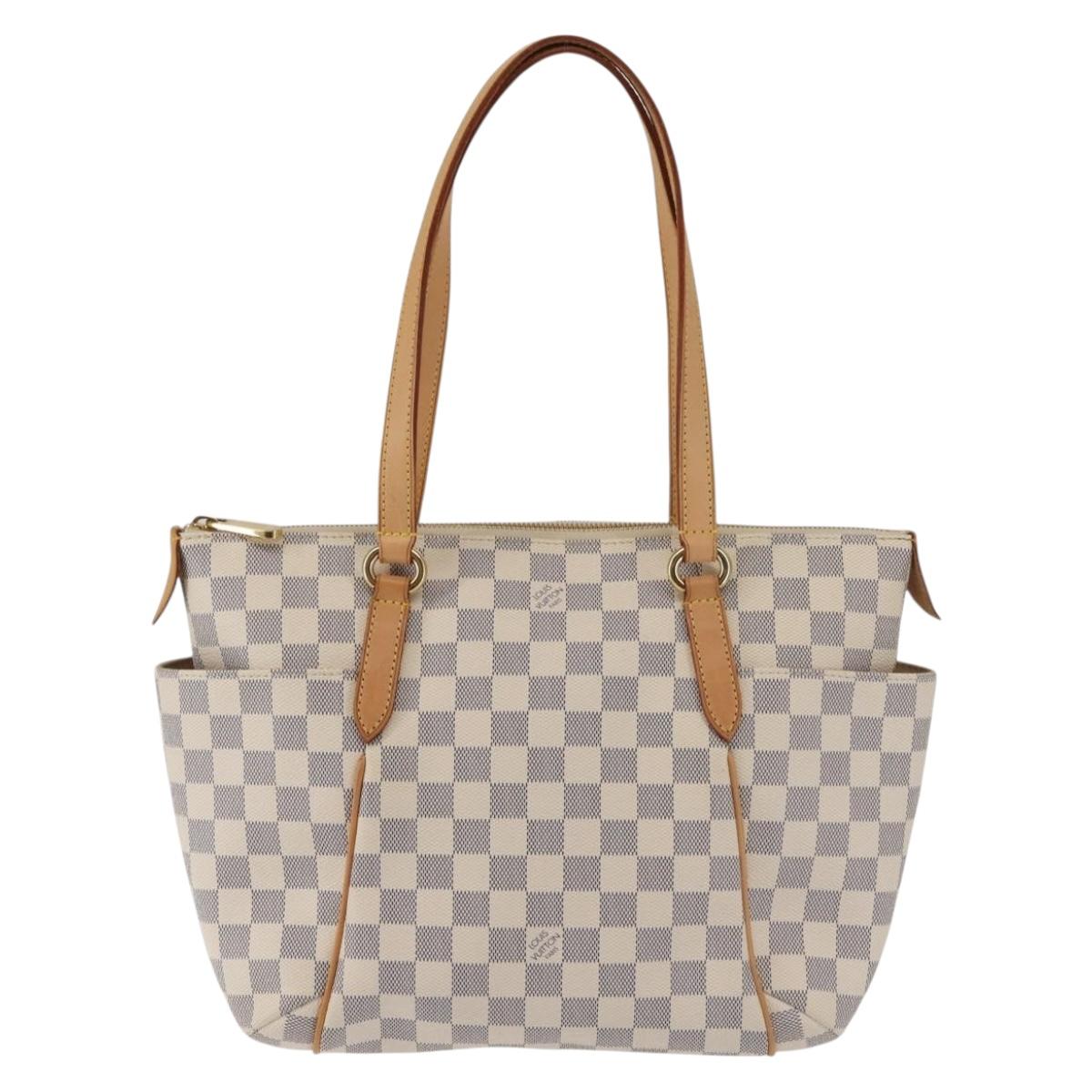 LOUIS VUITTON Damier Azur Totally PM Tote Bag N51261 LV Auth bs29529