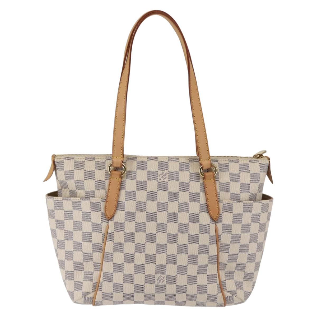 LOUIS VUITTON Damier Azur Totally PM Tote Bag N51261 LV Auth bs29529