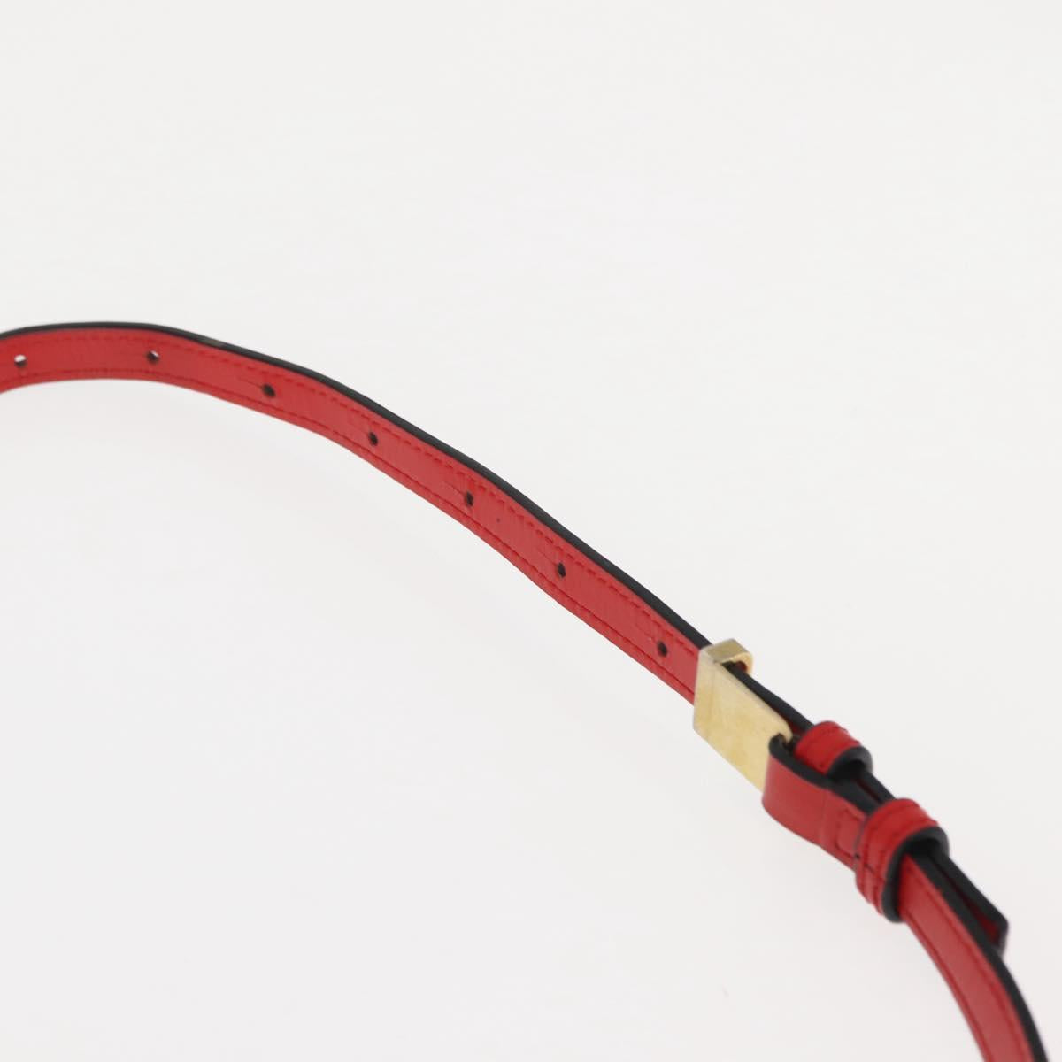 LOEWE Shoulder Bag Leather Brown Gold Auth bs29532