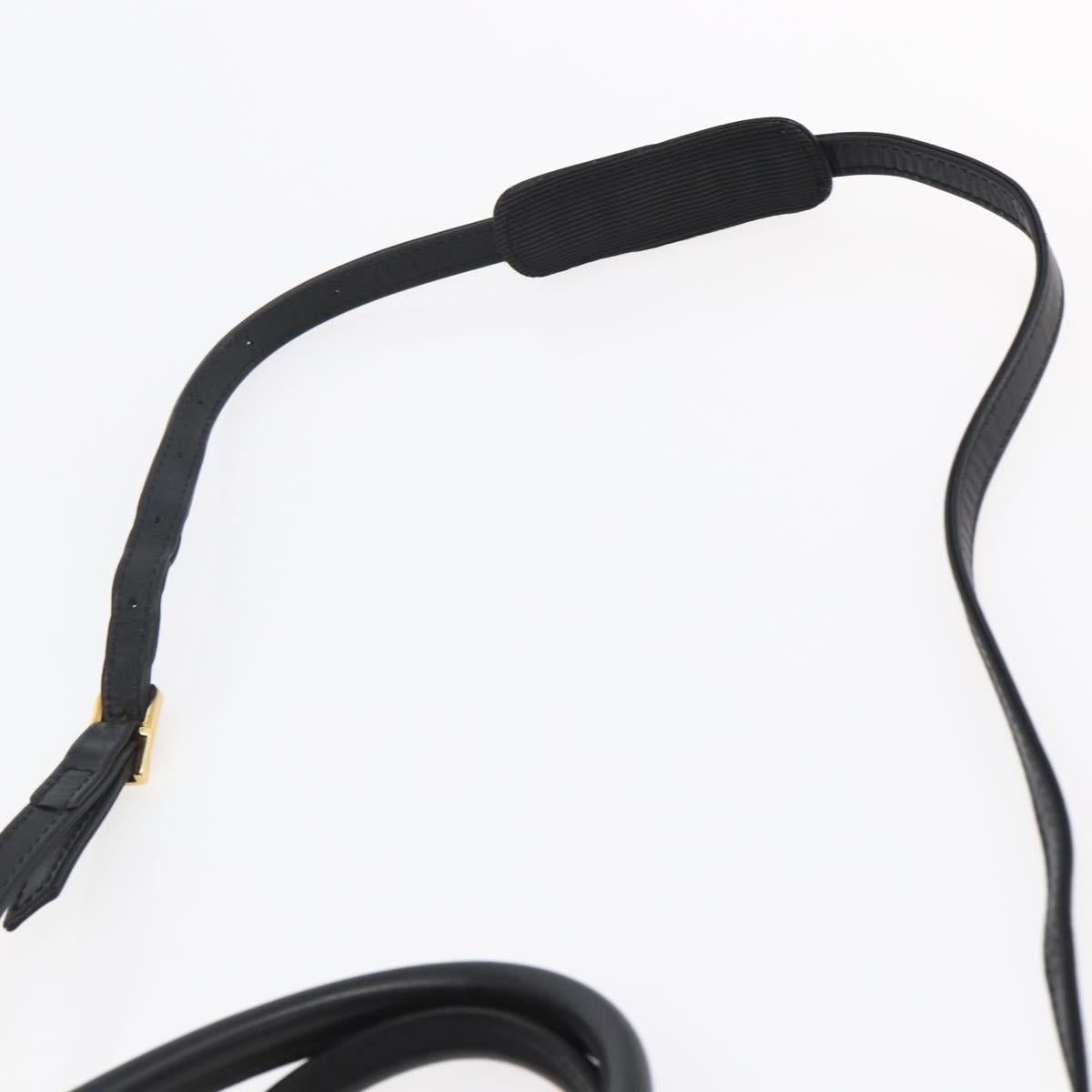 MCM Logogram Vicetos Mini Boston Bag PVC 2way Black Gold Auth bs29534