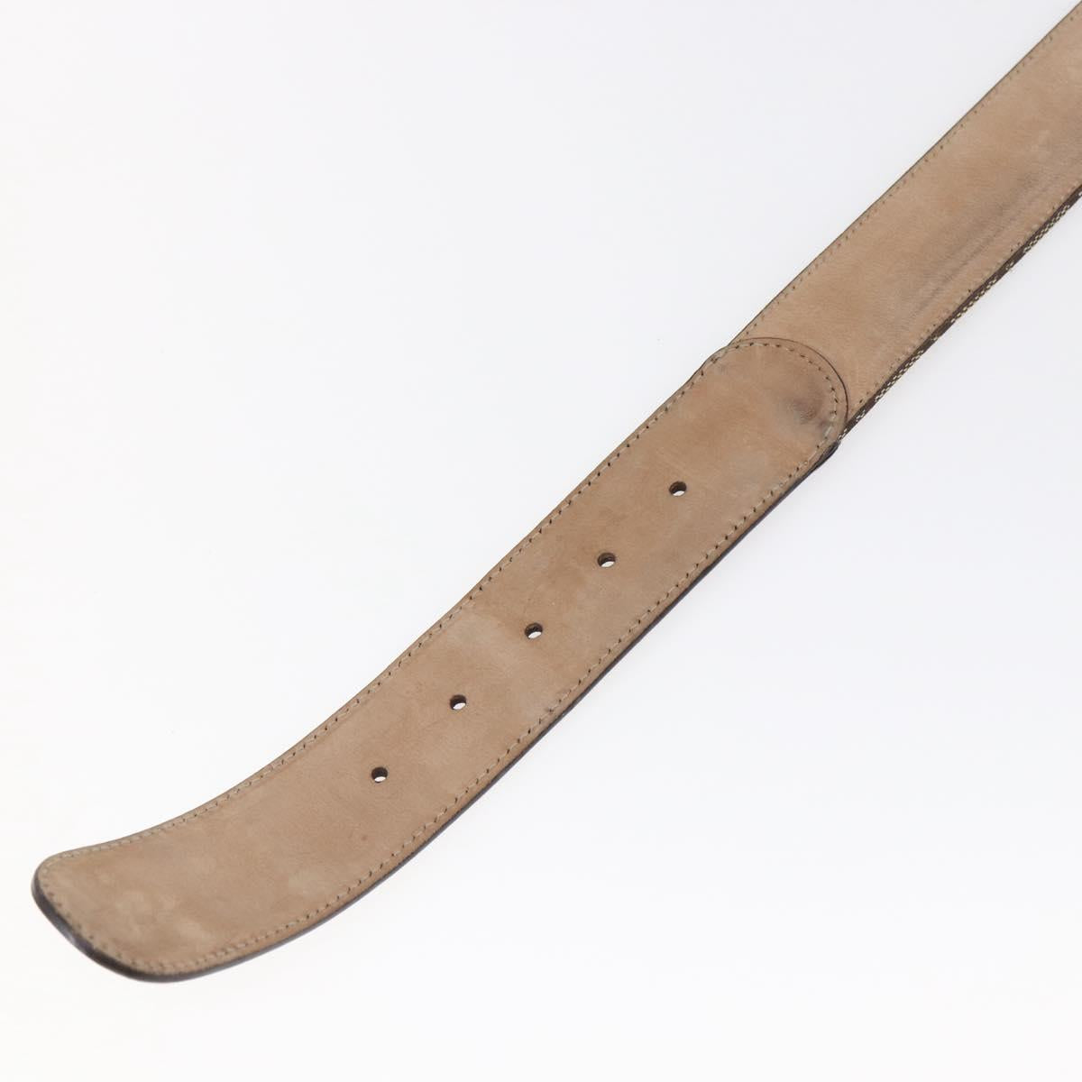 GUCCI GG Canvas Belt 33.5""-37.4"" Beige Auth bs29540