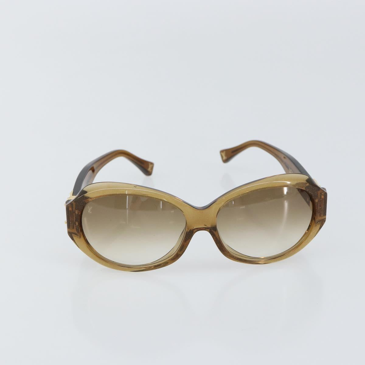LOUIS VUITTON Sunglasses plastic Brown Z0094E LV Auth bs29542