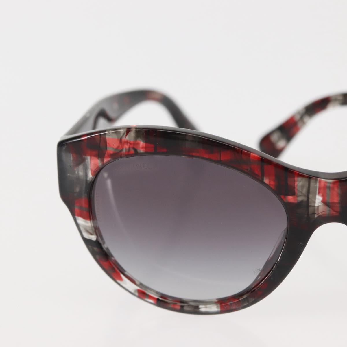 CHANEL COCO Mark Sunglasses plastic 3Set Black CC Auth bs29544