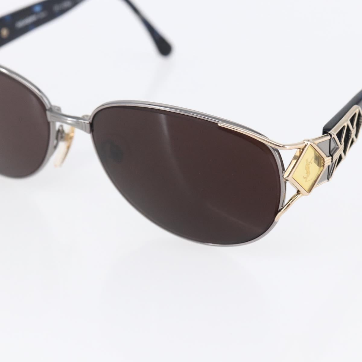 SAINT LAURENT Sunglasses plastic Blue Auth bs29545