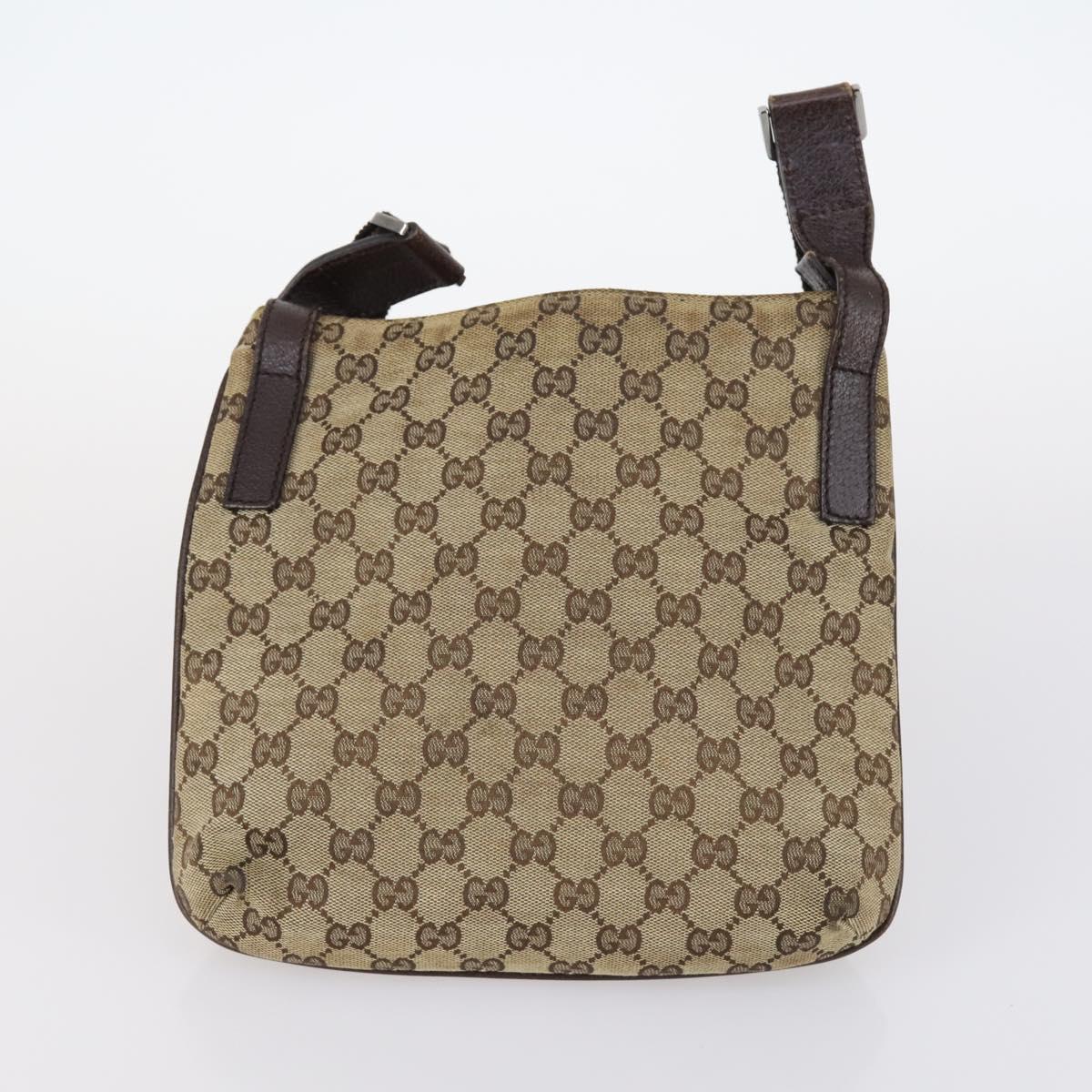 GUCCI GG Canvas Shoulder Bag PVC nylon 5Set Black Beige Brown Auth bs29551