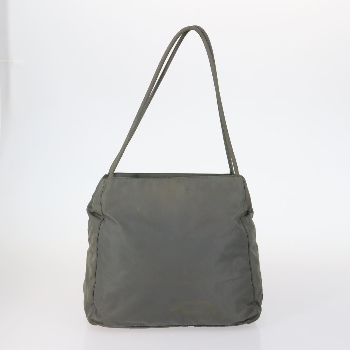 PRADA Shoulder Bag Nylon Enamel 4Set Pink Khaki Green Auth bs29552