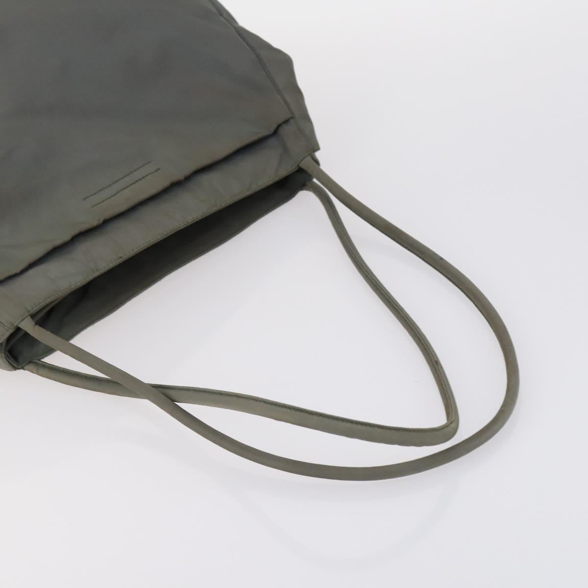 PRADA Shoulder Bag Nylon Enamel 4Set Pink Khaki Green Auth bs29552