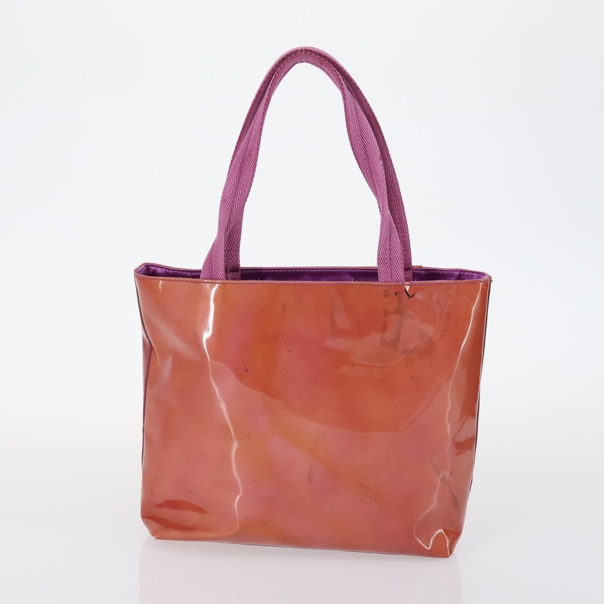 PRADA Shoulder Bag Nylon Enamel 4Set Pink Khaki Green Auth bs29552