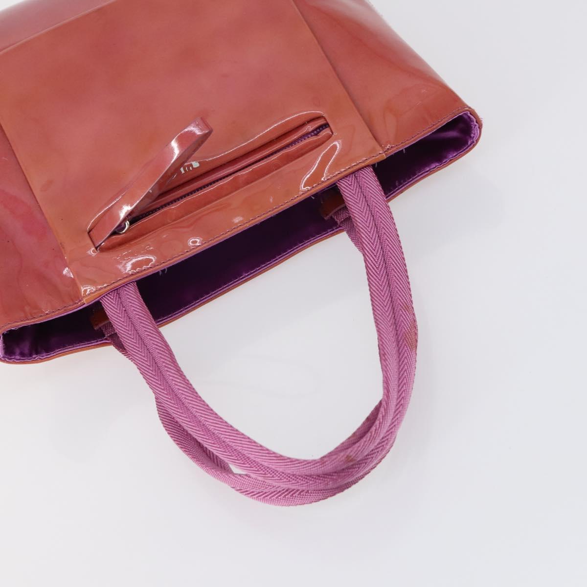 PRADA Shoulder Bag Nylon Enamel 4Set Pink Khaki Green Auth bs29552