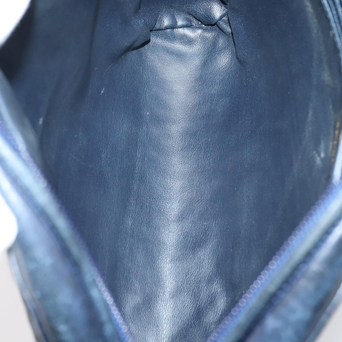 BALLY Hand Bag Leather PVC 4Set Black Red Navy Auth bs29555