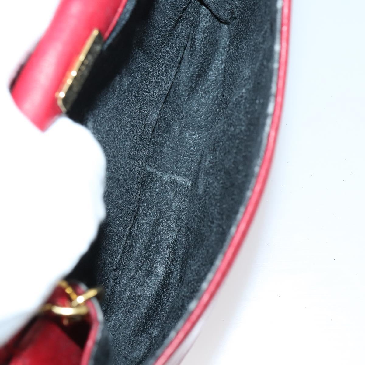 BALLY Hand Bag Leather PVC 4Set Black Red Navy Auth bs29555