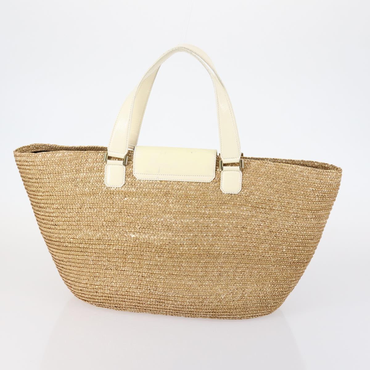 Jimmy Choo Miu Miu Etro Givenchy Bag Nylon PVC Straws 5Set Beige Auth bs29558