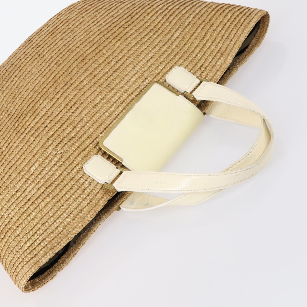 Jimmy Choo Miu Miu Etro Givenchy Bag Nylon PVC Straws 5 Set Beige Auth bs29558