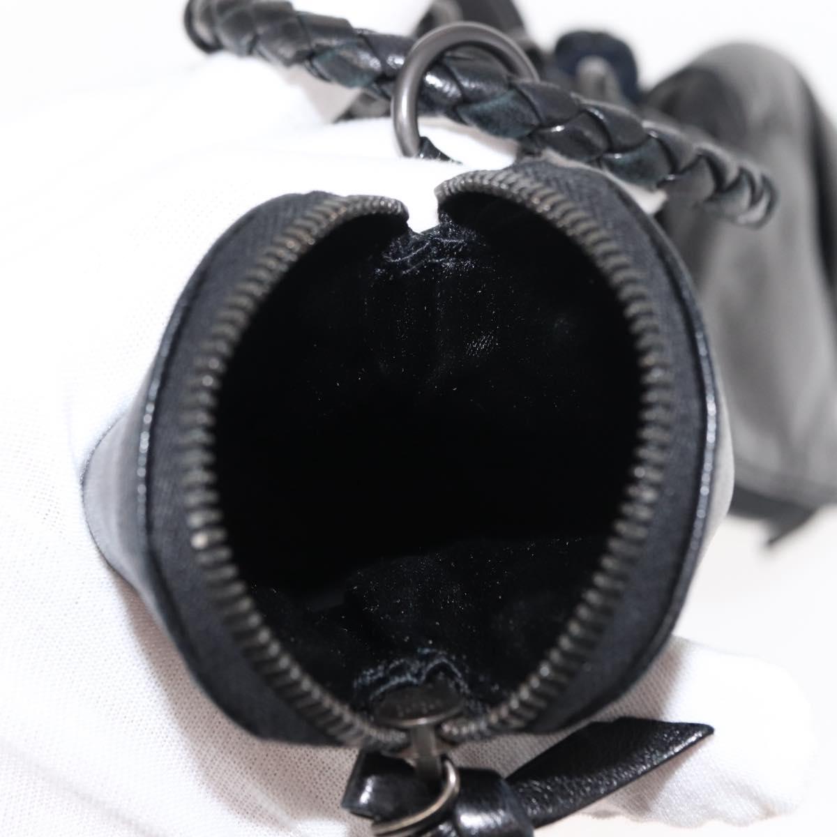 BOTTEGAVENETA 4 Hooks Pouch Leather Navy Auth bs29559