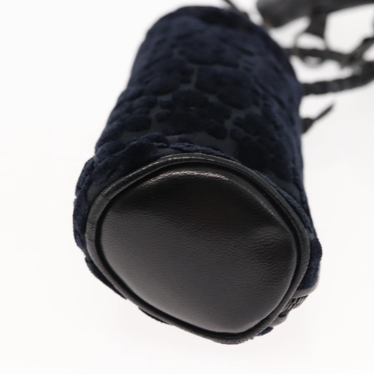 BOTTEGAVENETA 4 Hooks Pouch Leather Navy Auth bs29559