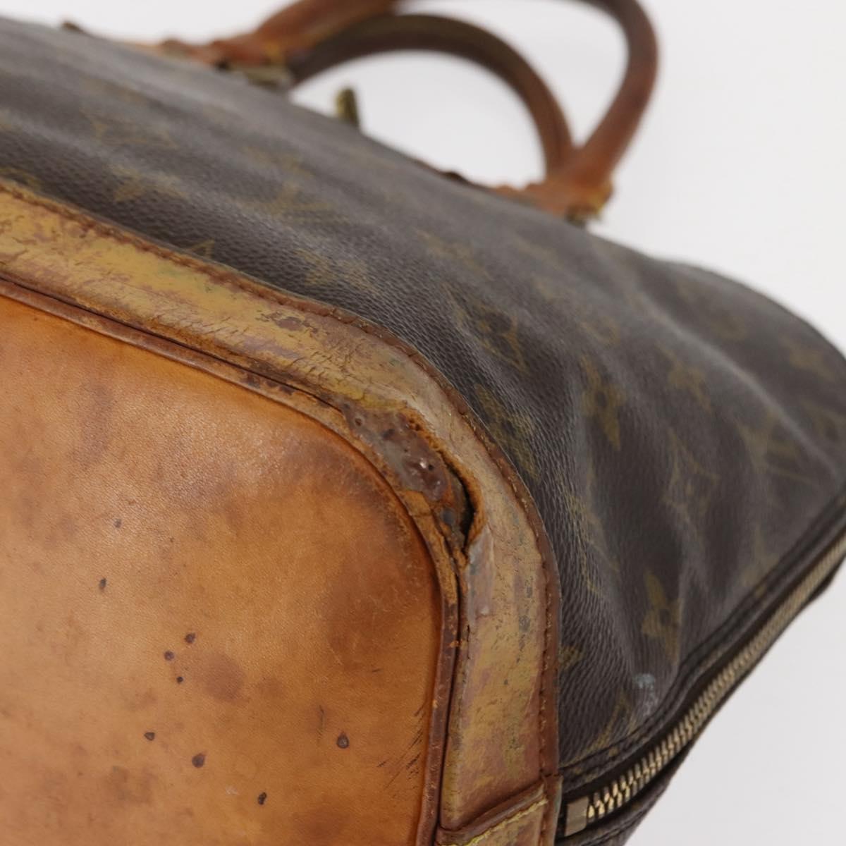 LOUIS VUITTON Monogram Alma Hand Bag M51130 LV Auth bs29560