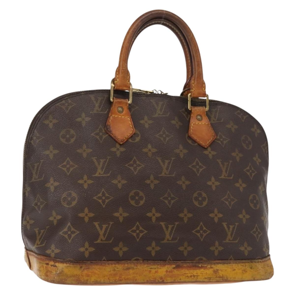 LOUIS VUITTON Monogram Alma Hand Bag M51130 LV Auth bs29560