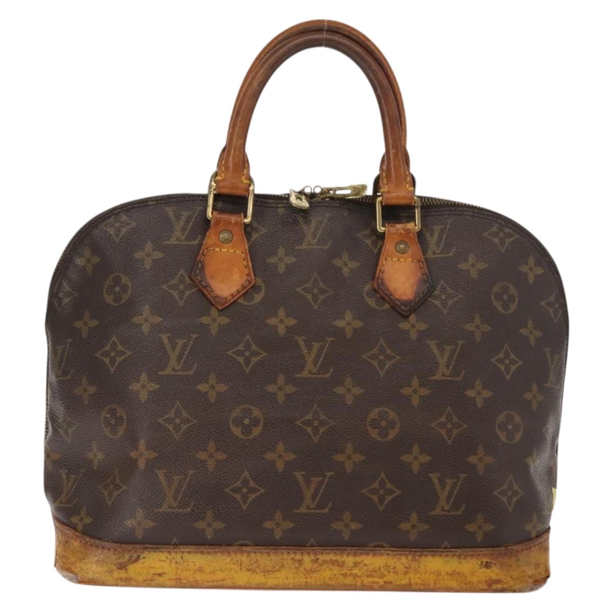 LOUIS VUITTON Monogram Alma Hand Bag M51130 LV Auth bs29560