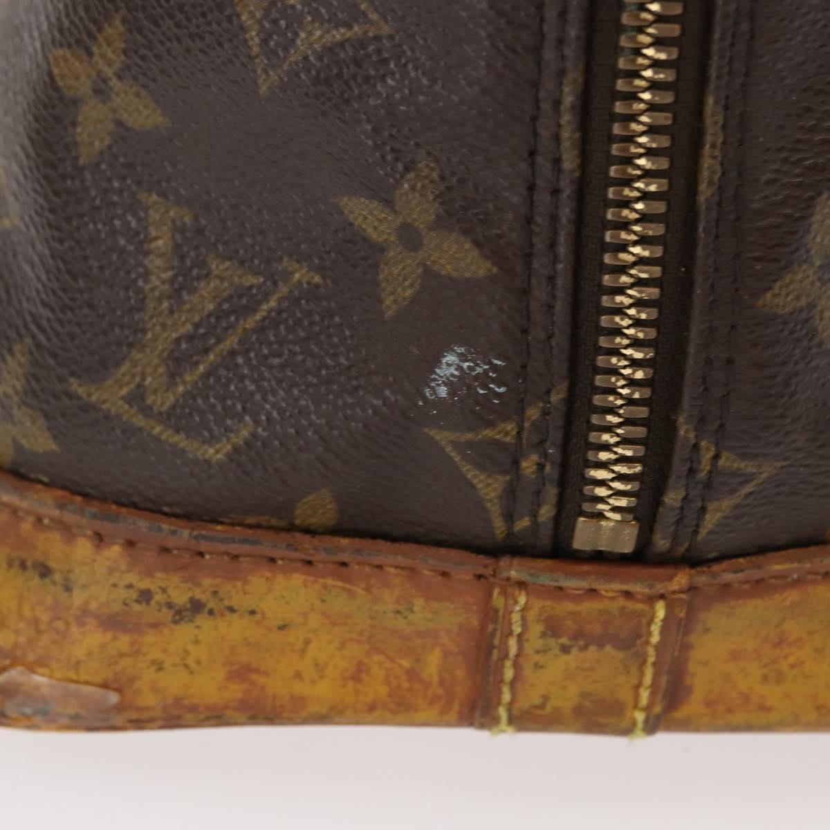 LOUIS VUITTON Monogram Alma Hand Bag M51130 LV Auth bs29560