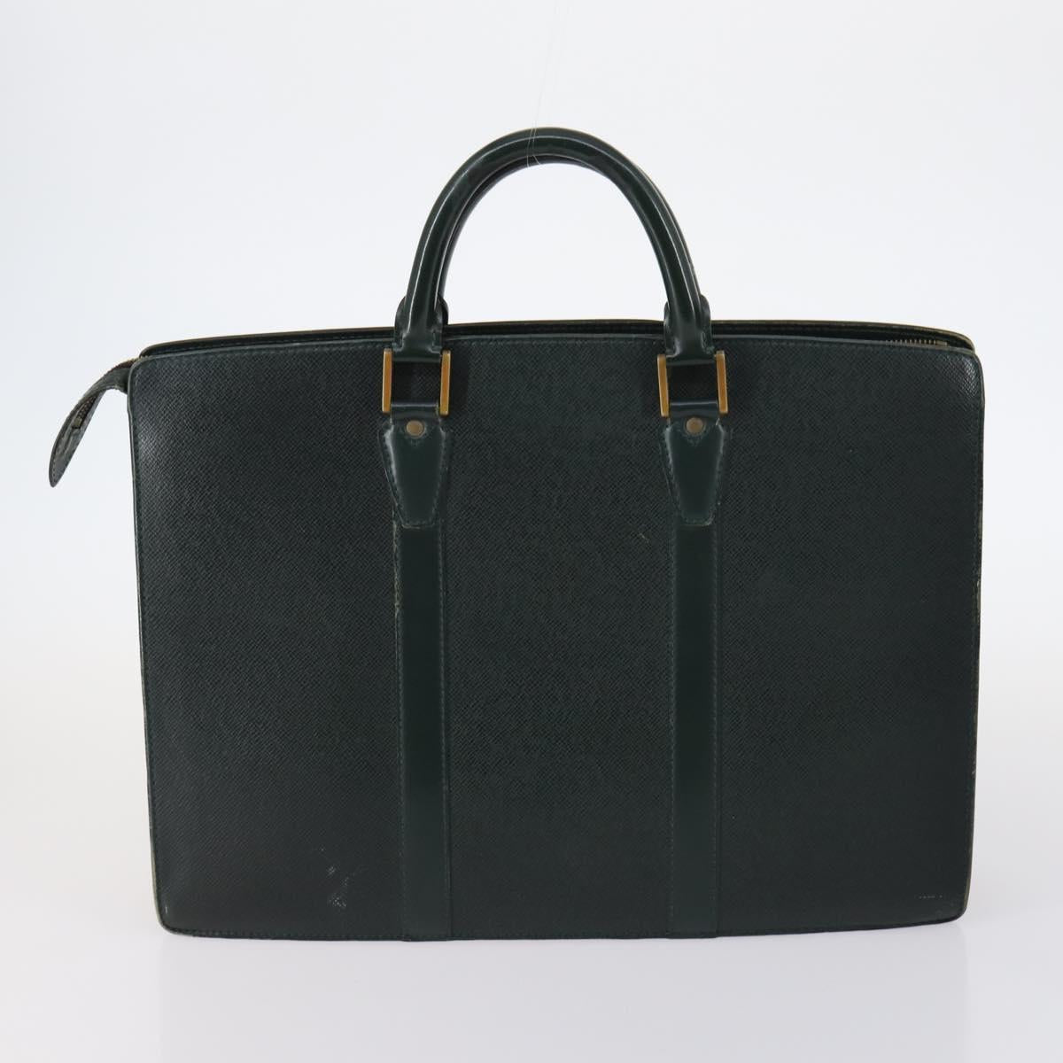 LOUIS VUITTON Monogram Taiga Hand Bag 2Set Green LV Auth bs29562