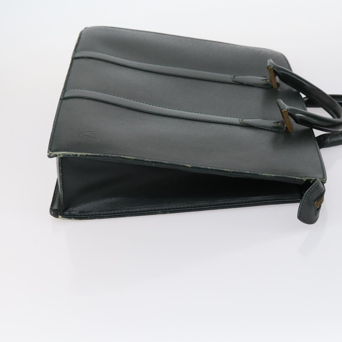 LOUIS VUITTON Monogram Taiga Hand Bag 2Set Green LV Auth bs29562