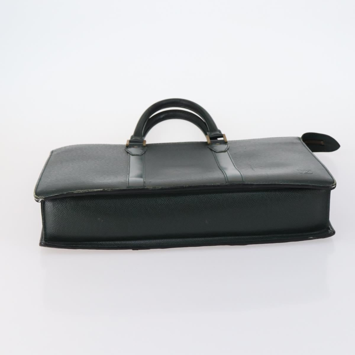 LOUIS VUITTON Monogram Taiga Hand Bag 2Set Green LV Auth bs29562