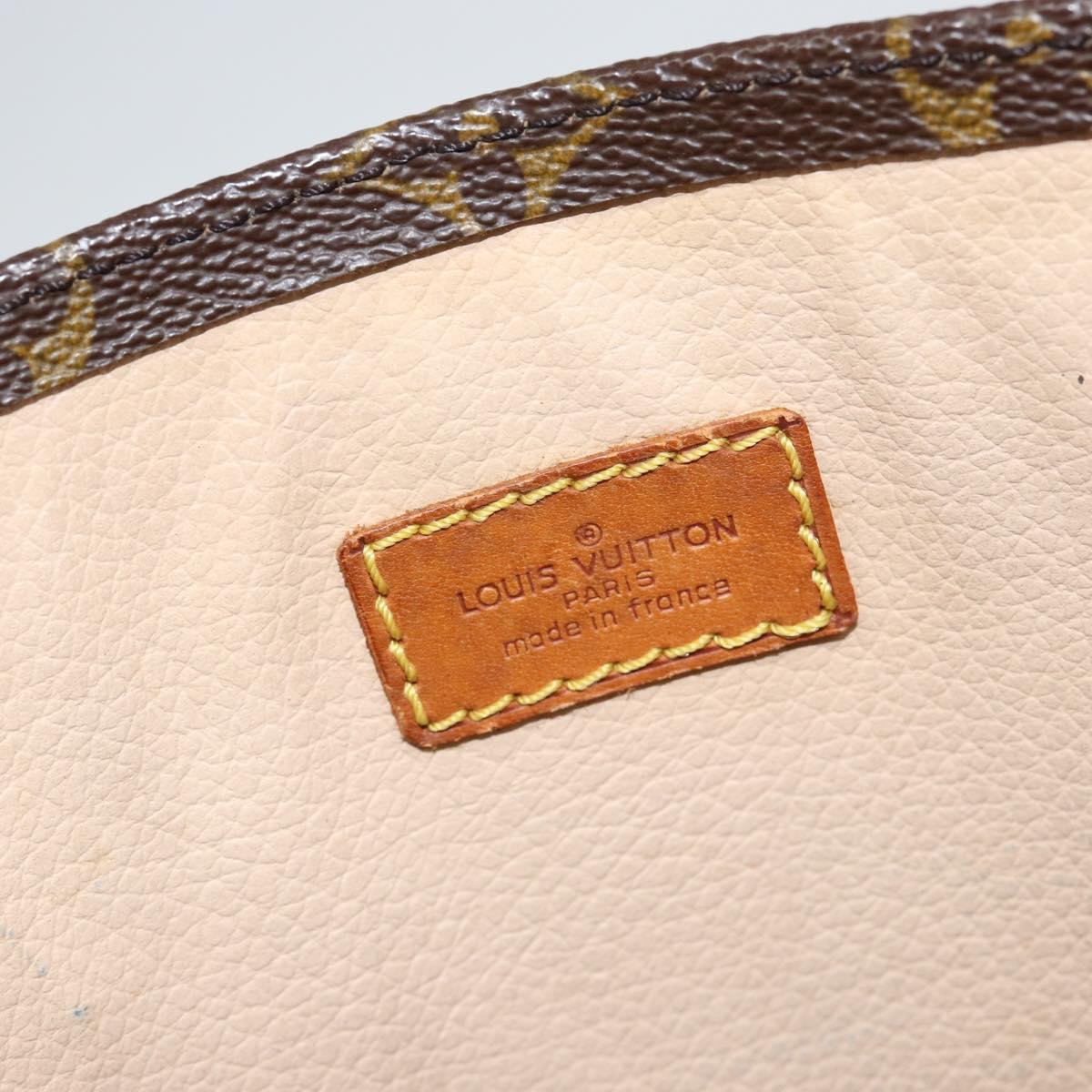 LOUIS VUITTON Monogram Sac Plat Hand Bag M51140 LV Auth bs29566
