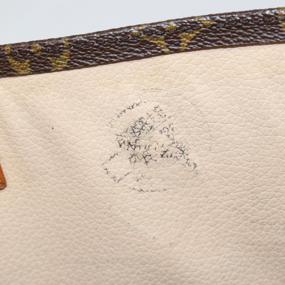 LOUIS VUITTON Monogram Sac Plat Hand Bag M51140 LV Auth bs29566