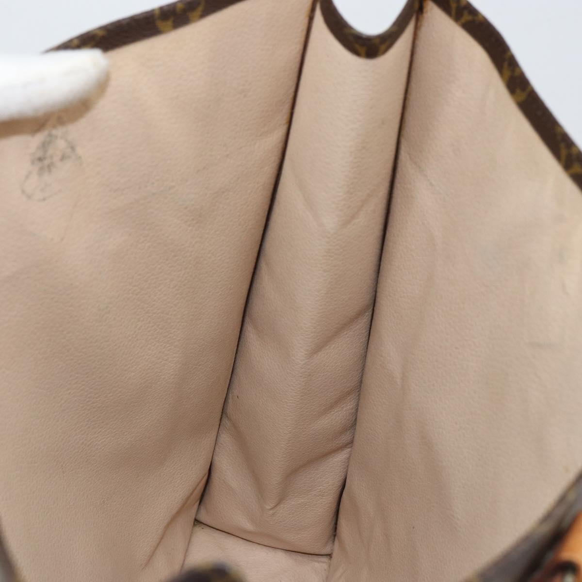 LOUIS VUITTON Monogram Sac Plat Hand Bag M51140 LV Auth bs29566