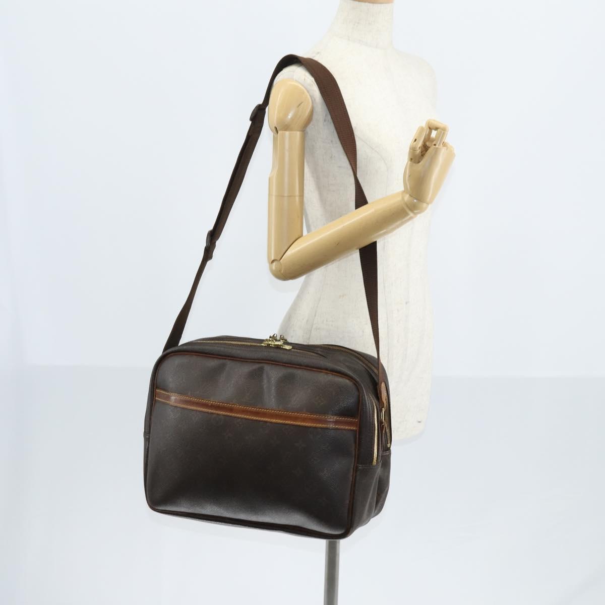 LOUIS VUITTON Monogram Reporter GM Shoulder Bag M45252 LV Auth bs29567