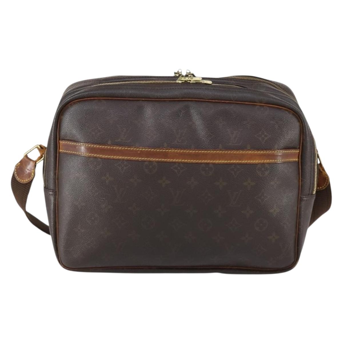 LOUIS VUITTON Monogram Reporter GM Shoulder Bag M45252 LV Auth bs29567