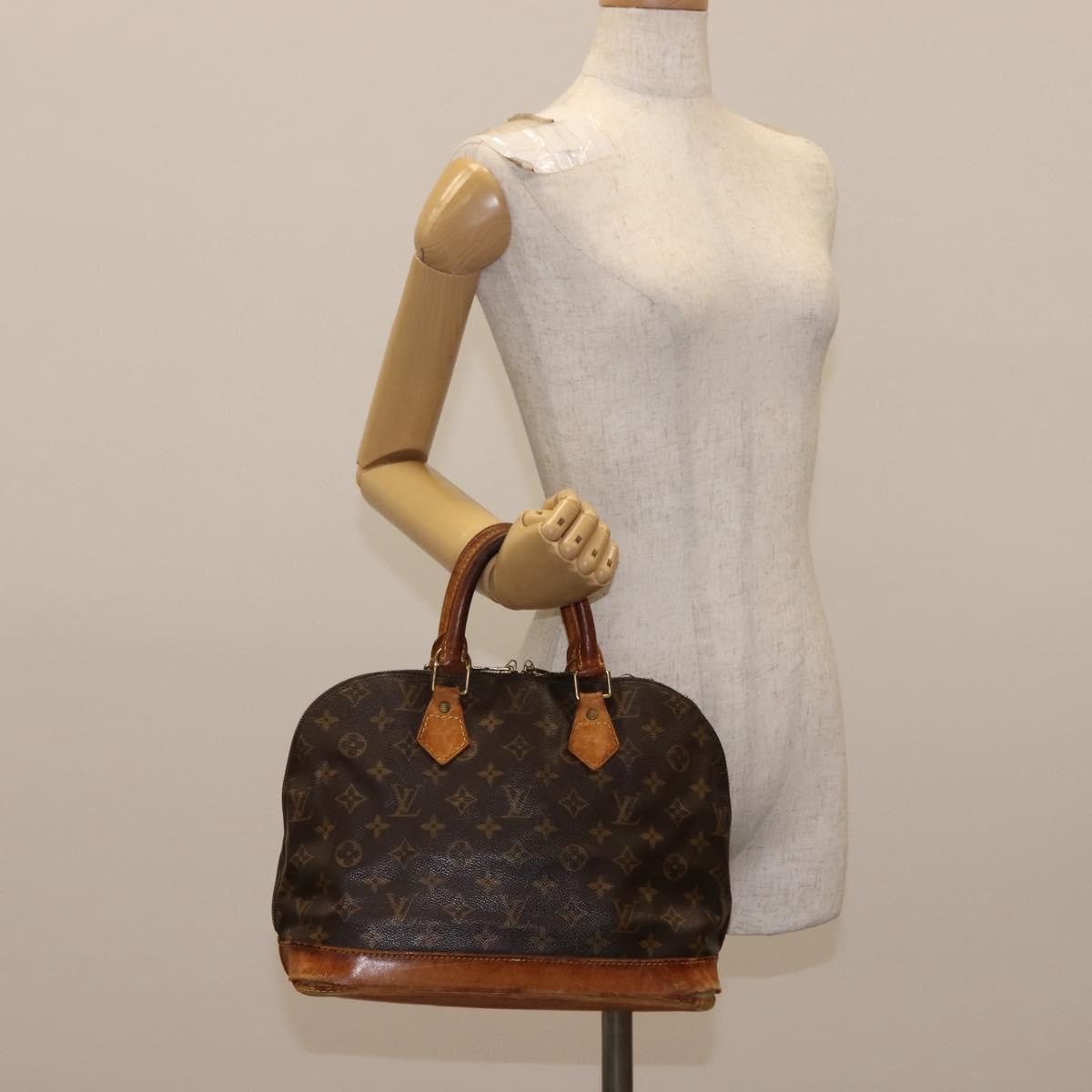 LOUIS VUITTON Monogram Alma Hand Bag M51130 LV Auth bs29568