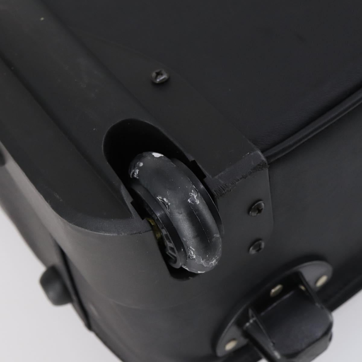 LOEWE Suitcase Nylon Black Silver Auth bs29570