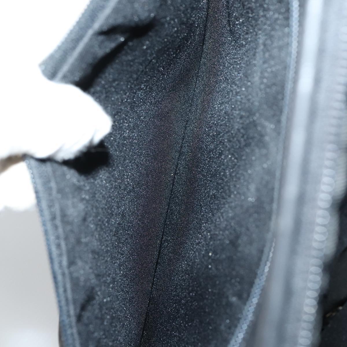 LOEWE Suitcase Nylon Black Silver Auth bs29570