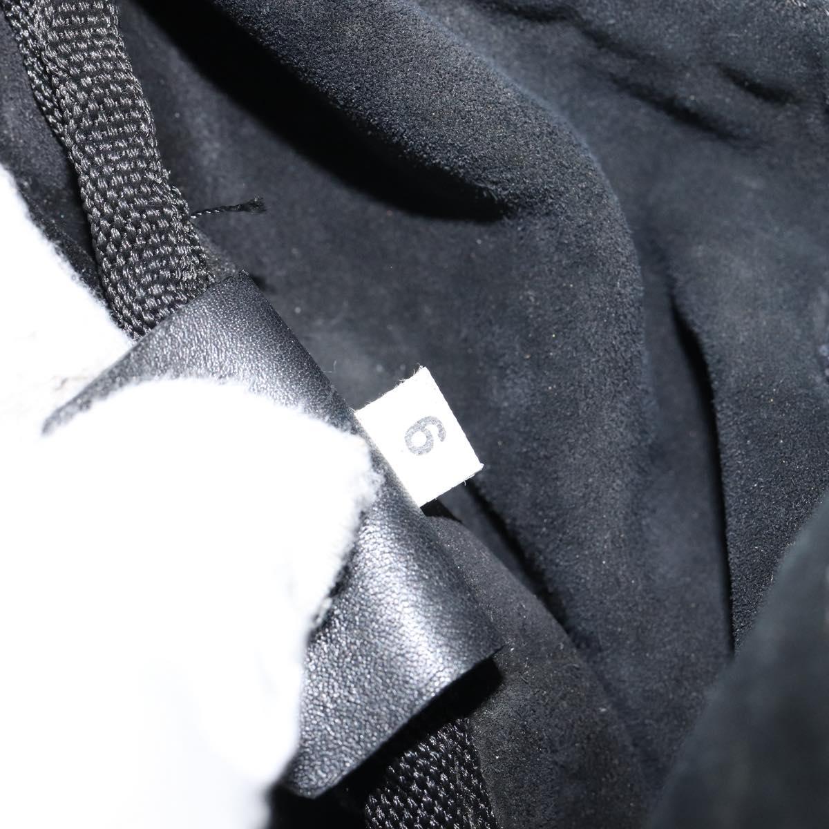 PRADA Sports Shoulder Bag Canvas Black Silver Auth bs29584