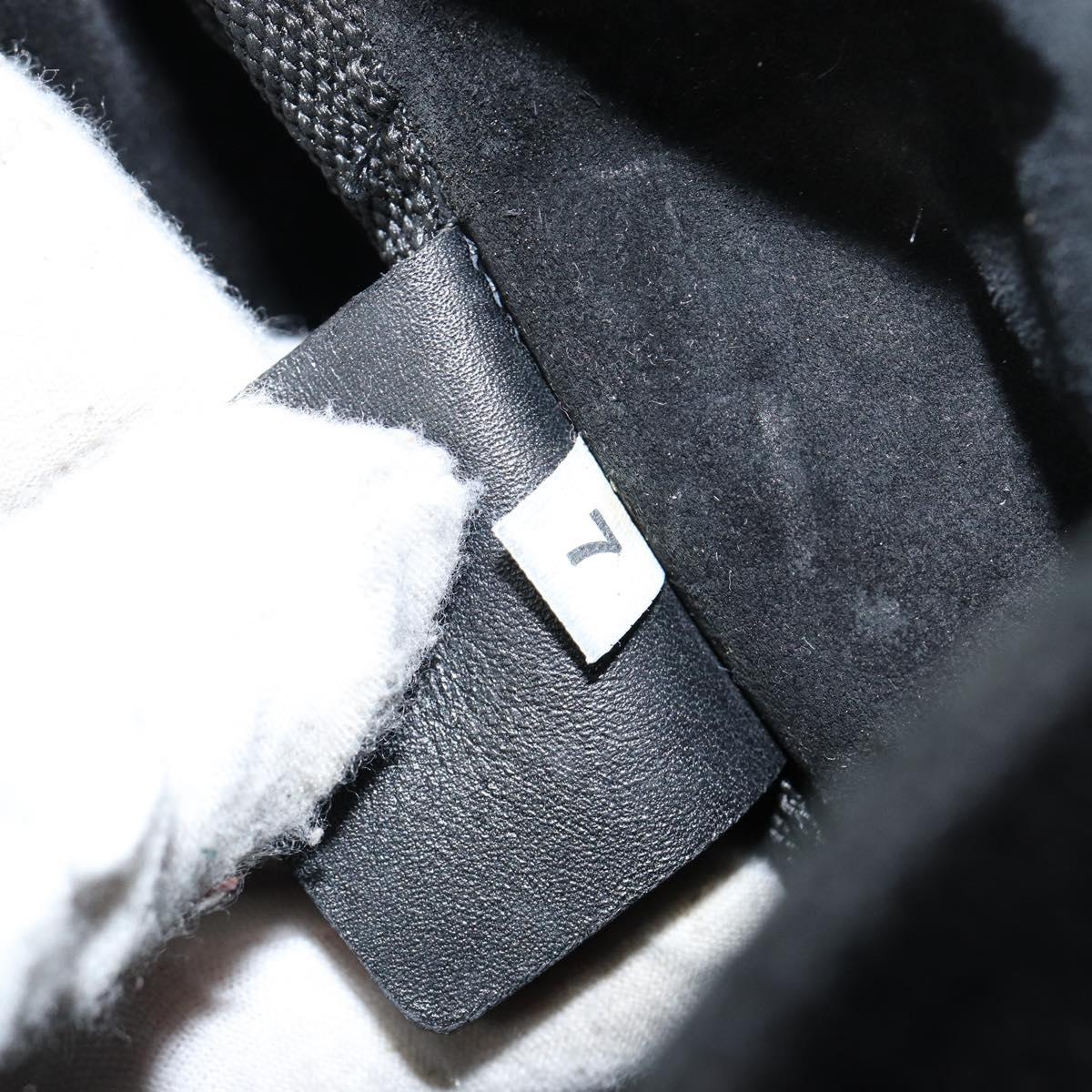 PRADA Sports Shoulder Bag Canvas Black Silver Auth bs29584