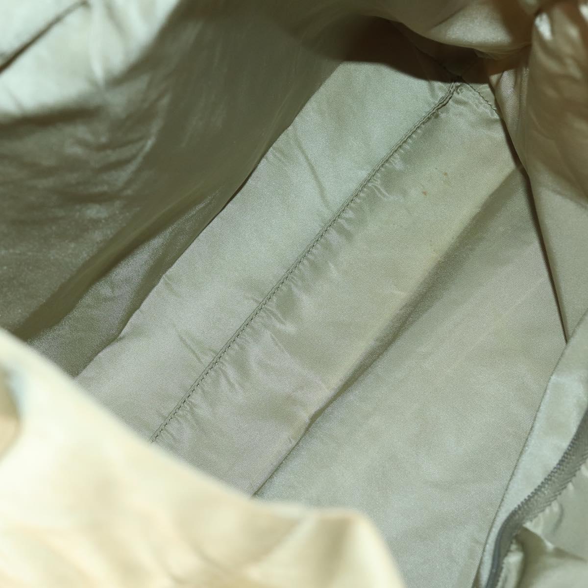 PRADA Hand Bag Nylon 4Set Beige Khaki Brown Auth bs29585