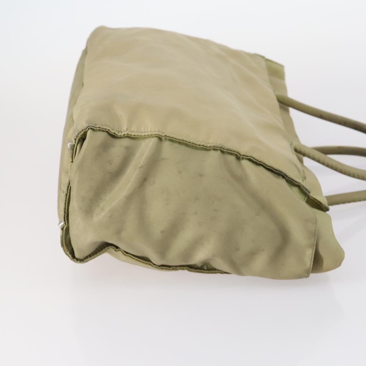 PRADA Hand Bag Nylon 4Set Beige Khaki Brown Auth bs29585