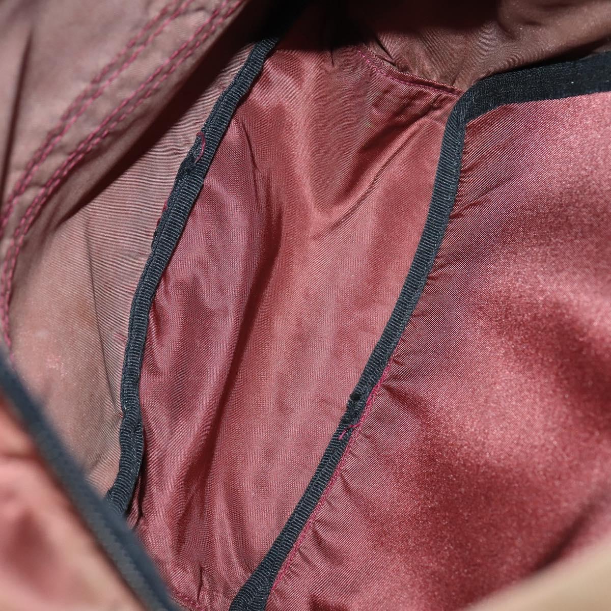 PRADA Hand Bag Nylon 4Set Beige Khaki Brown Auth bs29585