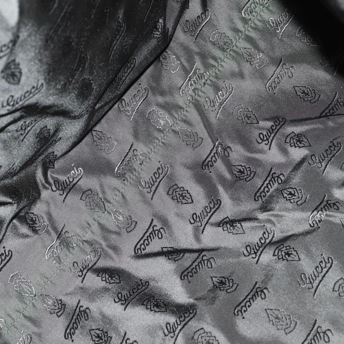 GUCCI Tote Bag Leather Brown Silver 189680 Auth bs29589