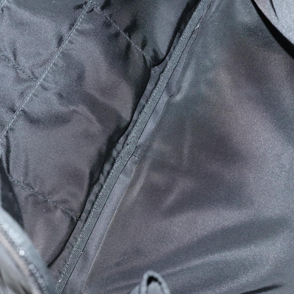 PRADA Business Bag Nylon Black Silver Auth bs29590