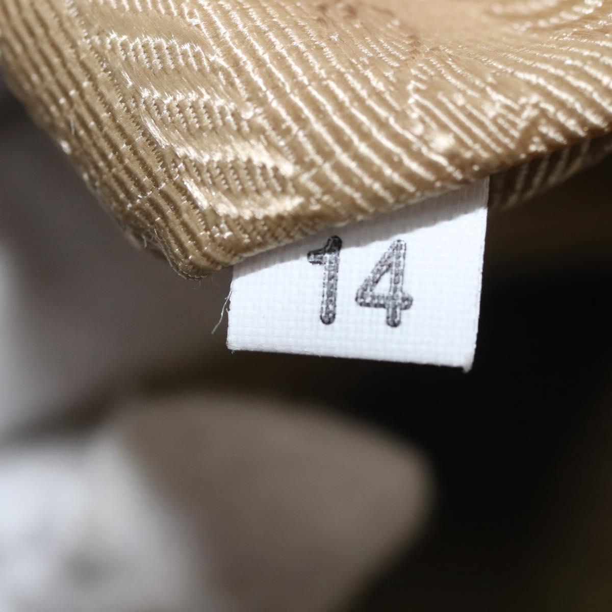 PRADA Hand Bag Leather Green Gold Auth bs29596