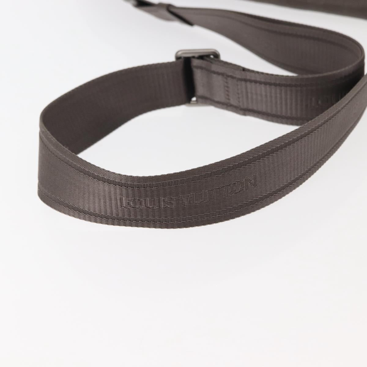 LOUIS VUITTON Damier Infini District PM Shoulder Bag Gray N41485 Auth bs29610