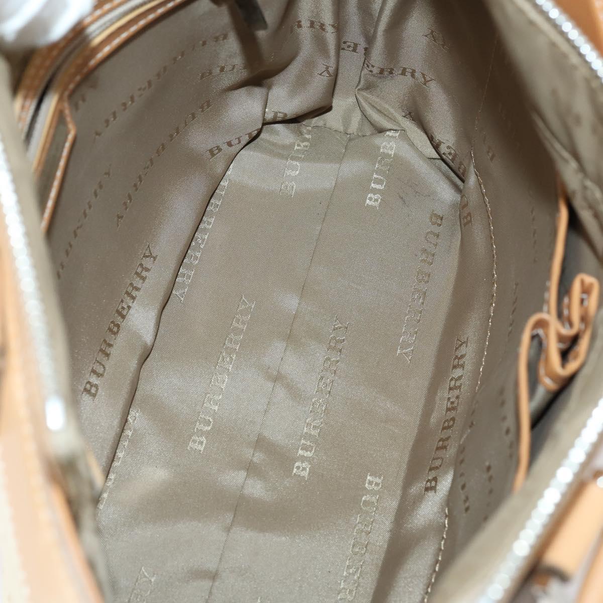 BURBERRY Nova Check Tote Bag Canvas 4Set Beige Auth bs29616