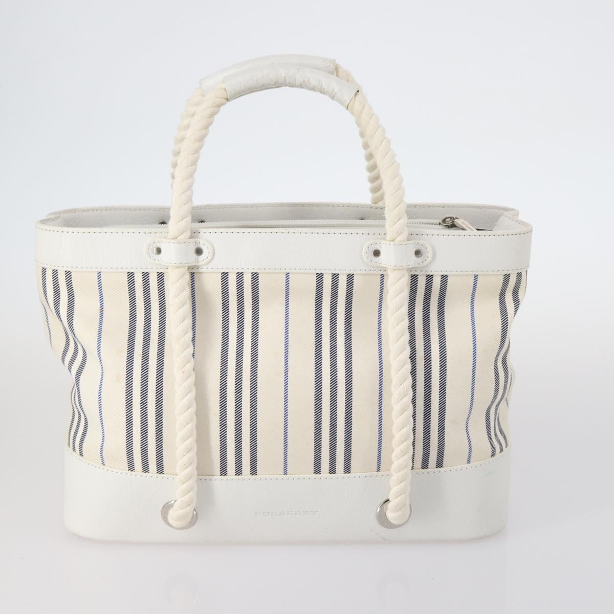 BURBERRY Nova Check Tote Bag Canvas 4Set Beige Auth bs29616